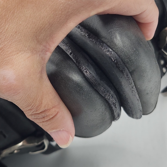 NWT A.S. 98 Saintec Studded Black Leather Moto Boots - Italian - Size 40 - Picture 8 of 16